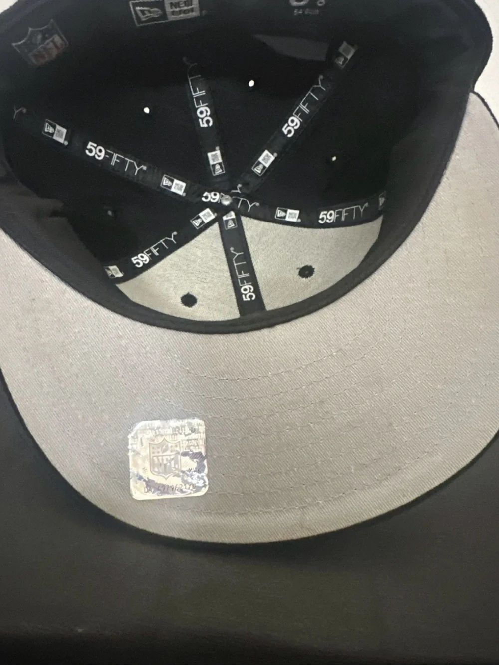 New Era Black Raiders Fitted 59FIFTY Youth 6 7/8 Hat